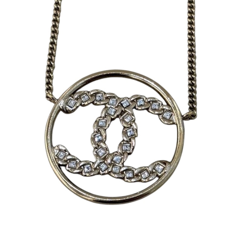 シャネル CHANEL ココマーク サークルネックレス ゴールド金具