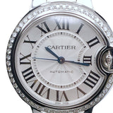 カルティエ Cartier バロンブルードゥカルティエ WABB0016 シルバー SS レディース 腕時計