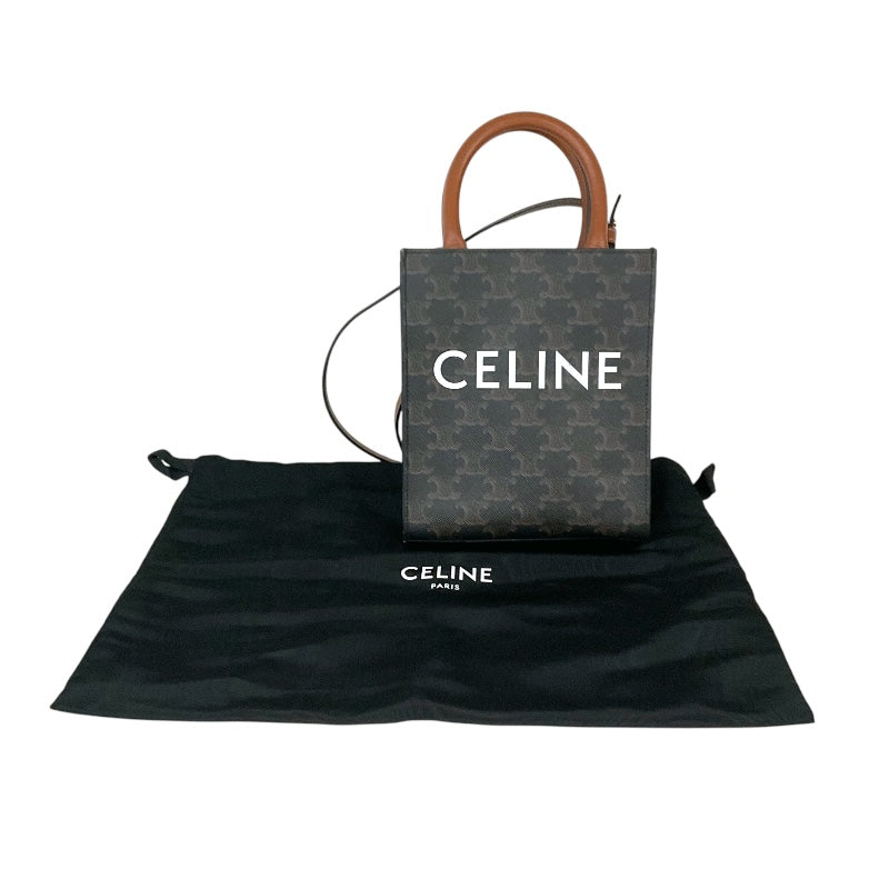 セリーヌ CELINE ミニ バーティカルカバ 194372 トリオンフキャンバス トリオンフキャンバス レディース ショルダーバッグ |  中古ブランドリユースショップ OKURA(おお蔵)