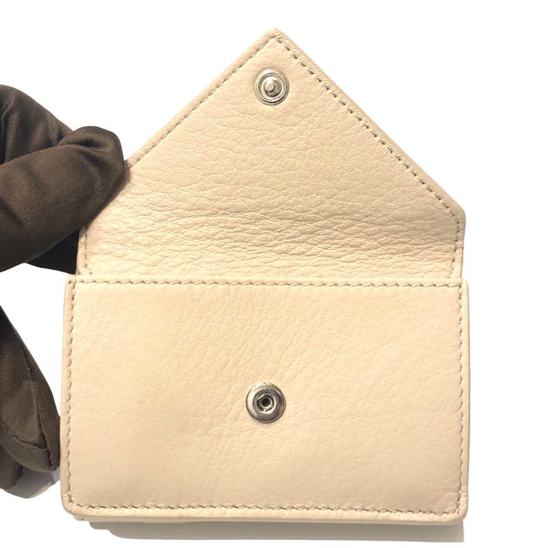 【新品同様】バレンシアガ ペーパー ミニウォレット ベージュ 391446 バレンシアガ BALENCIAGA ペーパーミニウォレット 391446