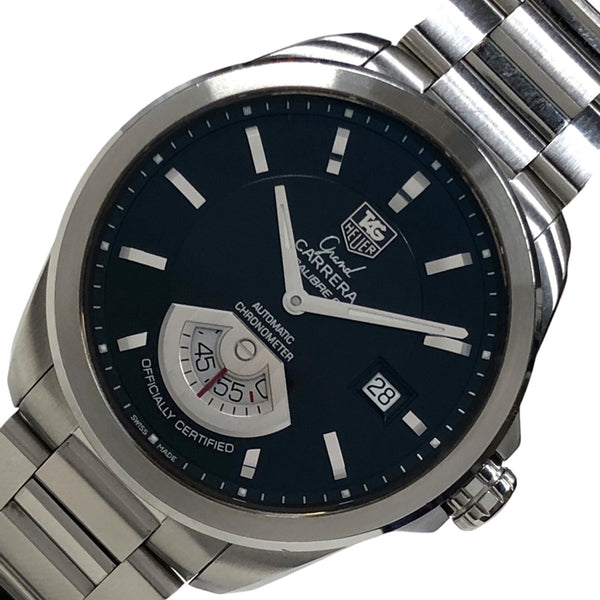 タグ・ホイヤー TAG HEUER グランドカレラキャリバー6 RS WAV511A.BA0900 ブラック SS メンズ 腕時計