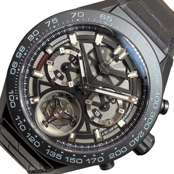 タグ・ホイヤー TAG HEUER カレラ トゥールビヨン クロノグラフ CAR5A90.BH0742 セラミック メンズ 腕時計
