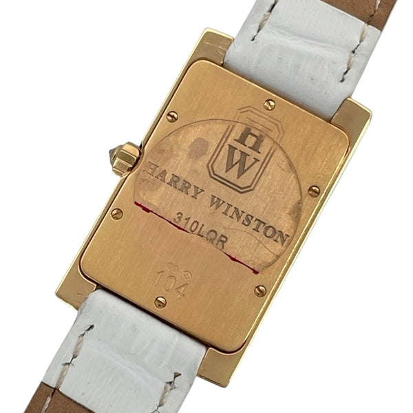 ハリーウィンストン HARRY WINSTON アベニュー ホワイトシェル 310LQR ホワイトシェル K18PG クオーツ レディース 腕時計