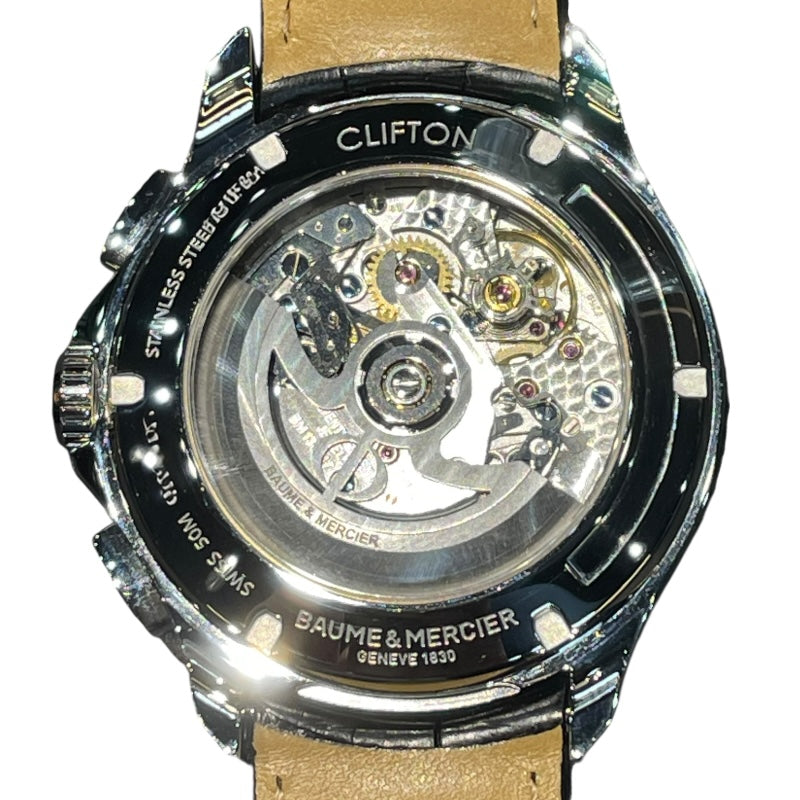 ボーム＆メルシェ BAUME & MERCIER クリフトン フライバック クロノグラフ M0A10369 ステンレススチール 自動巻き メンズ 腕時計