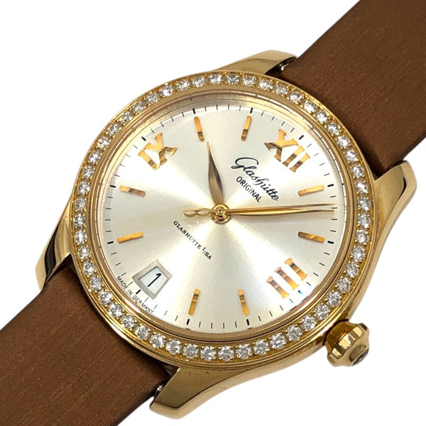 グラスフュッテ・オリジナル GLASHUTTE ORIGINAL レディ・セレナーデ 1-39-22-04-11-04 シルバー K18PG 自動巻き レディース 腕時計