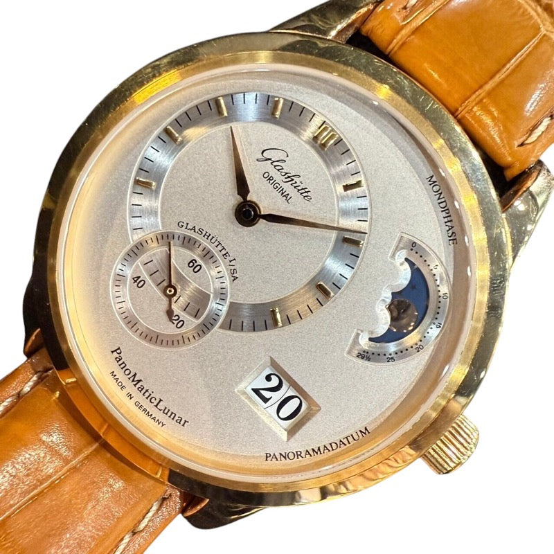 グラスフュッテ・オリジナル GLASHUTTE ORIGINAL パノマティック ルナ 90-02-01-01-04 K18イエローゴールド 自動巻き メンズ 腕時計