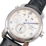 ヴァシュロン・コンスタンタン VACHERON CONSTANTIN マルタデュアルタイムレギュレーター 42005/000G-8900 ホワイト/シルバー K18ホワイトゴールド K18WG メンズ 腕時計