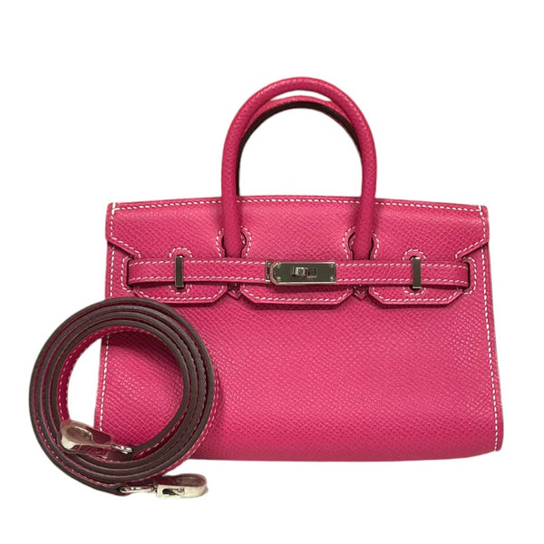 ❤お得なお品❤カルメン ローズティリアン シルバー金具 エルメス バッグチャーム エルメス HERMES タイニーバーキン □O刻 ローズティリアン
