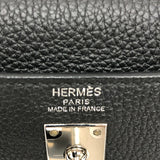 エルメス HERMES ケリー25 内縫い Y刻 ブラック シルバー金具 トゴ レディース ハンドバッグ