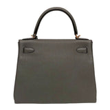 エルメス HERMES ケリー28 内縫い B刻 グリメイヤー ゴールド金具 トゴ レディース ハンドバッグ