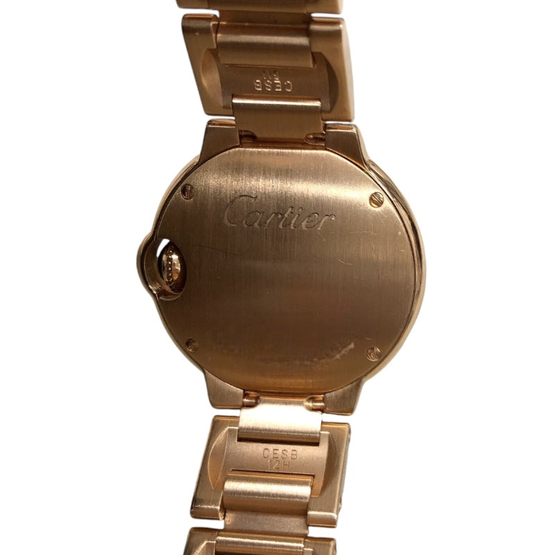 カルティエ Cartier バロンブルー SM W69002Z2 K18ピンク