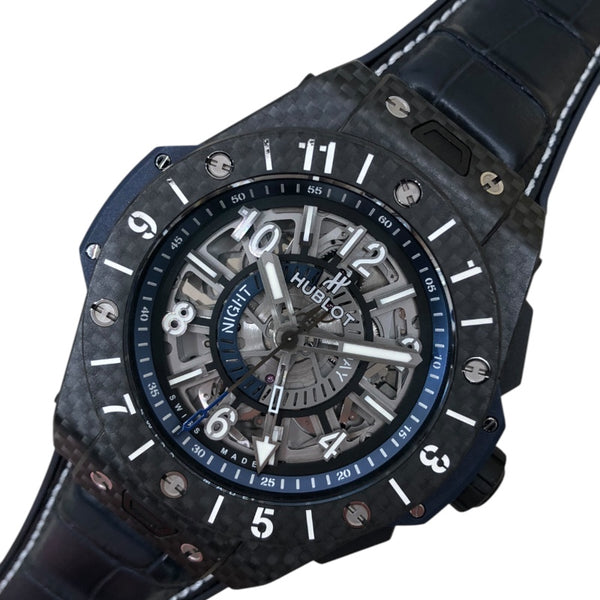 ウブロ HUBLOT ビッグバンウニコ カーボン GMT 471.QX.7127.RX クリア カーボン メンズ 腕時計