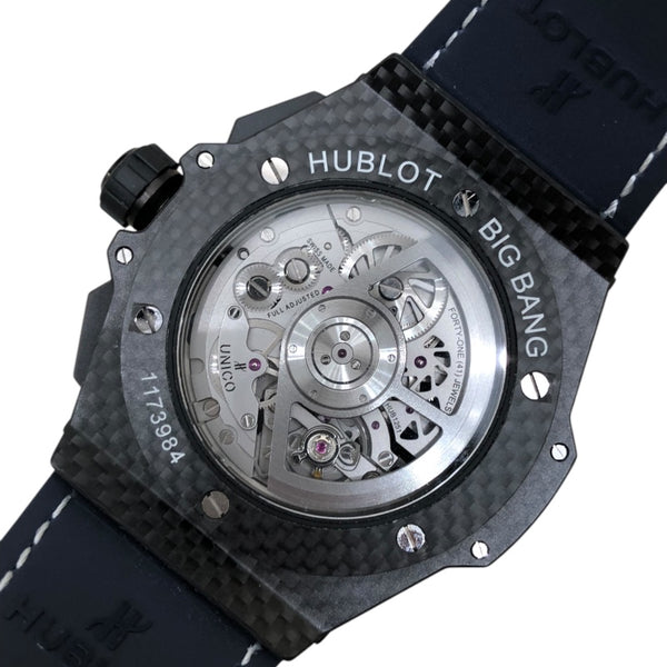 ウブロ HUBLOT ビッグバンウニコ カーボン GMT 471.QX.7127.RX クリア カーボン メンズ 腕時計