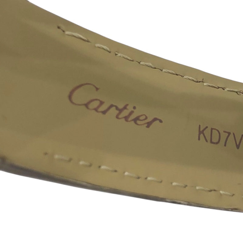 カルティエ Cartier サントス 100 MM ブルーシェル WM503251 ホワイト K18ホワイトゴールド K18WG メンズ 腕時計