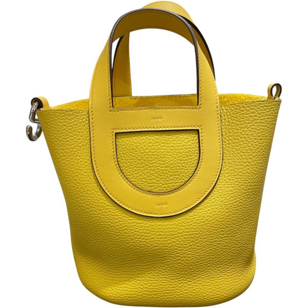 エルメス HERMES インザループ18 Ｗ刻 サン・シルバー金具  トリヨン レディース ハンドバッグ