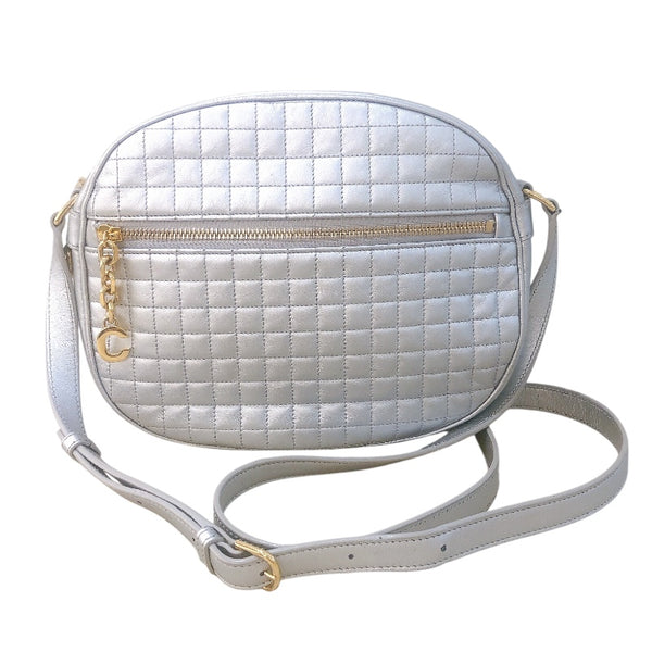 セリーヌ CELINE Cチャーム ショルダーバッグ 188353 シルバー ゴールド金具 レディース ショルダーバッグ
