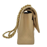 シャネル CHANEL マトラッセ25 A01112 21番台 ベージュ ゴールド金具 キャビアスキン レディース ショルダーバッグ