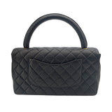 シャネル CHANEL 親子バッグ 親 ブラック GD金具 ラムスキン レディース ハンドバッグ