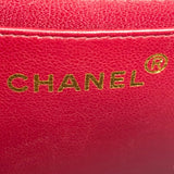 シャネル CHANEL 親子バッグ 親 ブラック GD金具 ラムスキン レディース ハンドバッグ