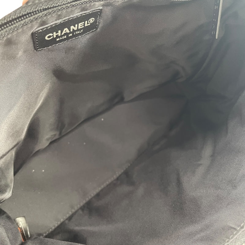 シャネル CHANEL ニュートラベルLライン バックパック A15958 7番台 ブラック ナイロンジャガード レディース リュック・デイパック