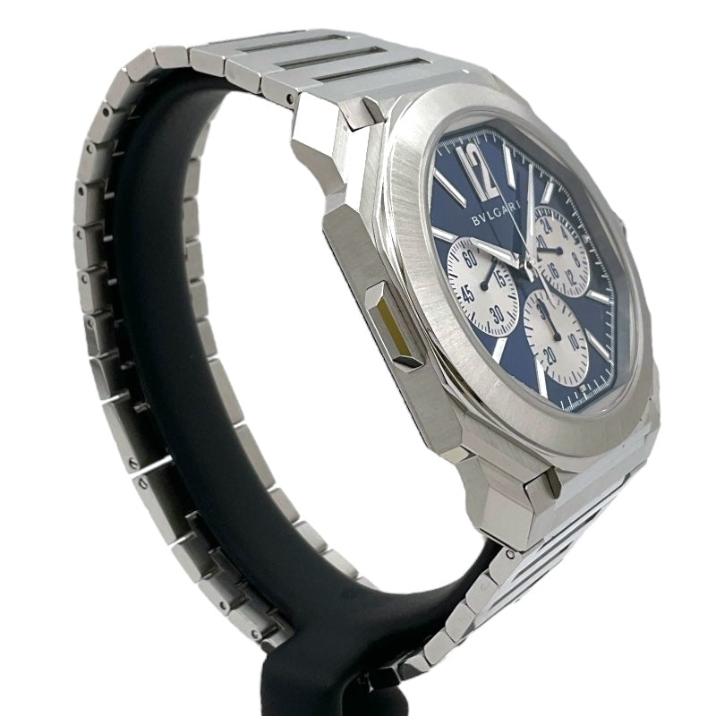 ブルガリ BVLGARI オクト フィニッシモ クロノグラフ GMT BGO43SXTCHGMT(103467) ブルー ステンレススチール 自動巻き メンズ 腕時計