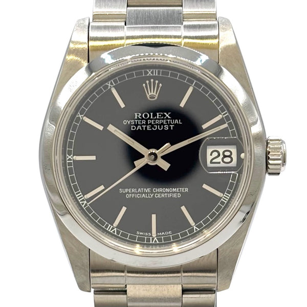 ロレックス ROLEX デイトジャスト 78240 ブラック ステンレススチール レディース 腕時計