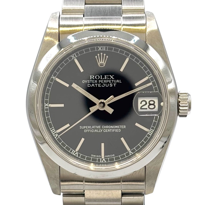 ロレックス ROLEX デイトジャスト 78240 ブラック ステンレススチール レディース 腕時計