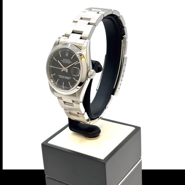 ロレックス ROLEX デイトジャスト 78240 ブラック ステンレススチール レディース 腕時計