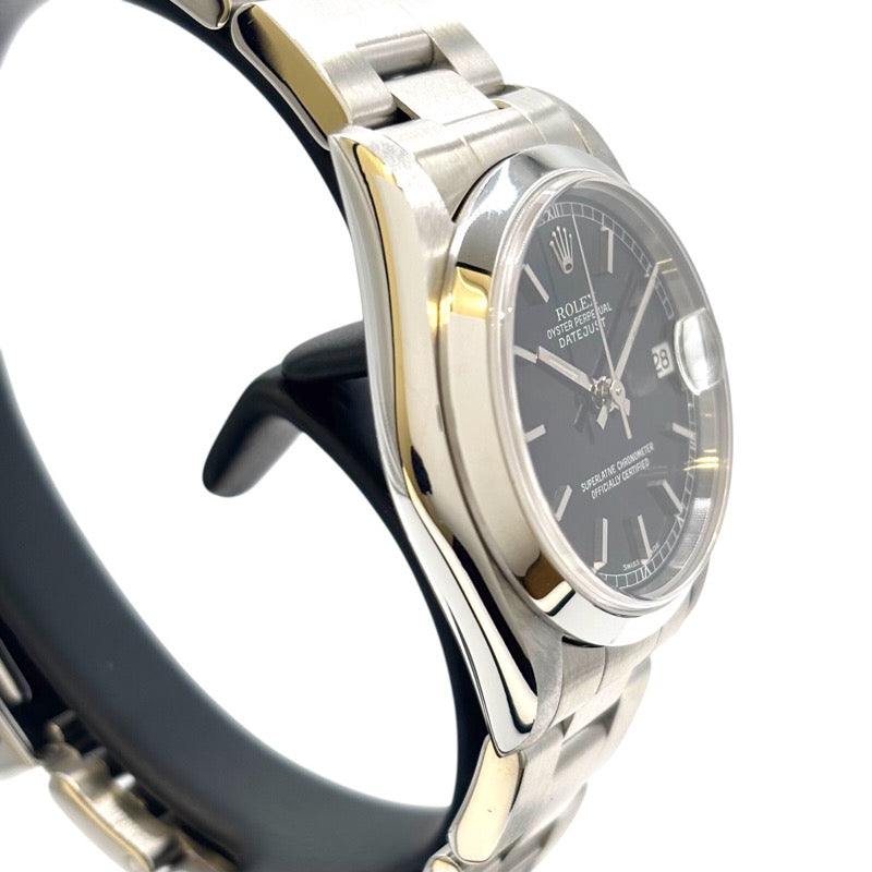 ロレックス ROLEX デイトジャスト 78240 ブラック ステンレススチール レディース 腕時計
