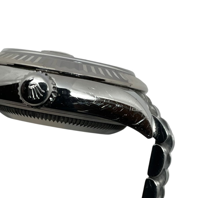 ロレックス ROLEX デイトジャスト28 ランダムシリアル 279174 グレー K18WG/SS 自動巻き レディース 腕時計