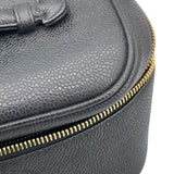 シャネル CHANEL 横型バニティ A01997 4番台 ブラック キャビアスキン レディース ハンドバッグ