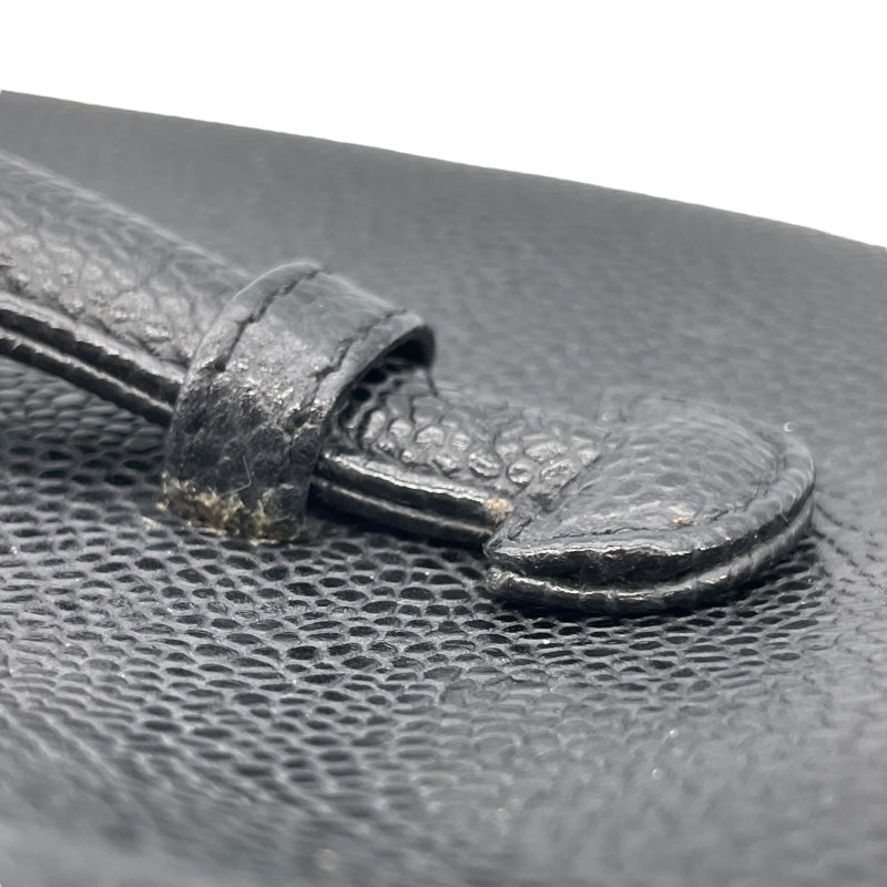 シャネル CHANEL 横型バニティ A01997 4番台 ブラック キャビアスキン レディース ハンドバッグ