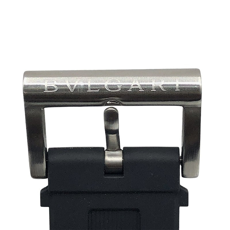 ブルガリ BVLGARI ディアゴノ ウルトラネロ クロノグラフ DG42BSCCH ブラック SS メンズ 腕時計