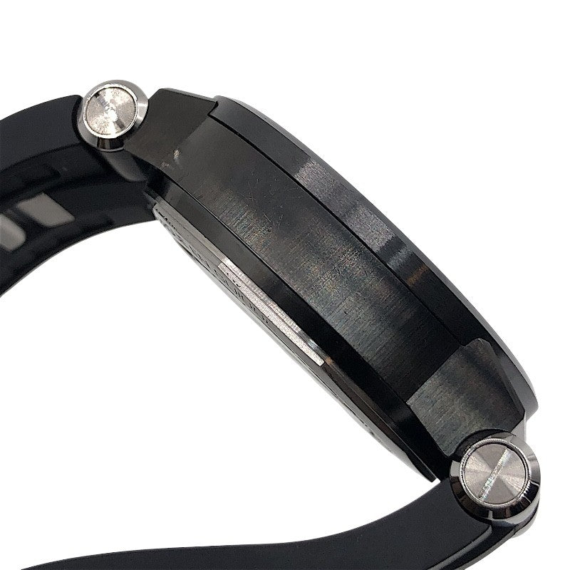 ブルガリ BVLGARI ディアゴノ ウルトラネロ クロノグラフ DG42BSCCH ブラック SS メンズ 腕時計