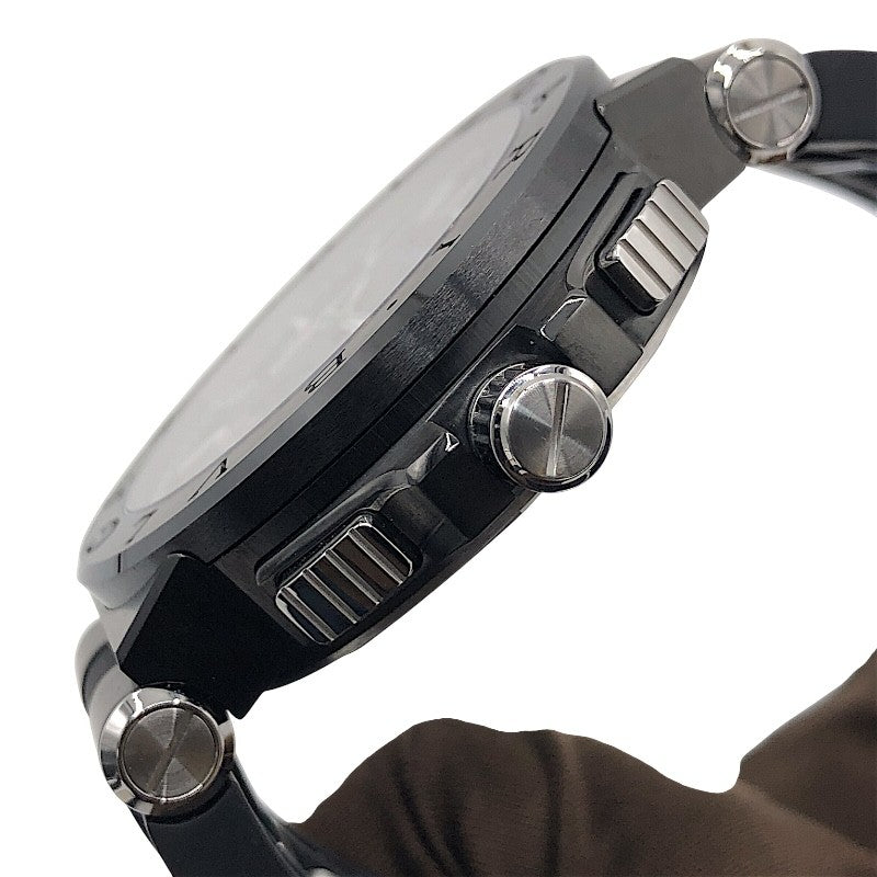 ブルガリ BVLGARI ディアゴノ ウルトラネロ クロノグラフ DG42BSCCH ブラック SS メンズ 腕時計