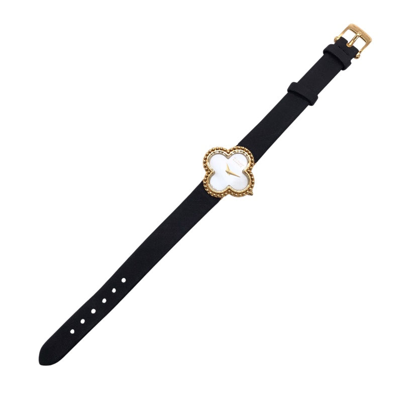 ヴァンクリーフ＆アーペル Van Cleef & Arpels アルハンブラ ホワイトシェル 136574(VCARD22000) ホワイト×ゴールド K18YG レディース 腕時計