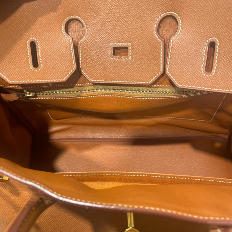 エルメス HERMES オータクロア32 □E刻　 ゴールド ゴールド金具 クシュベル ユニセックス ハンドバッグ