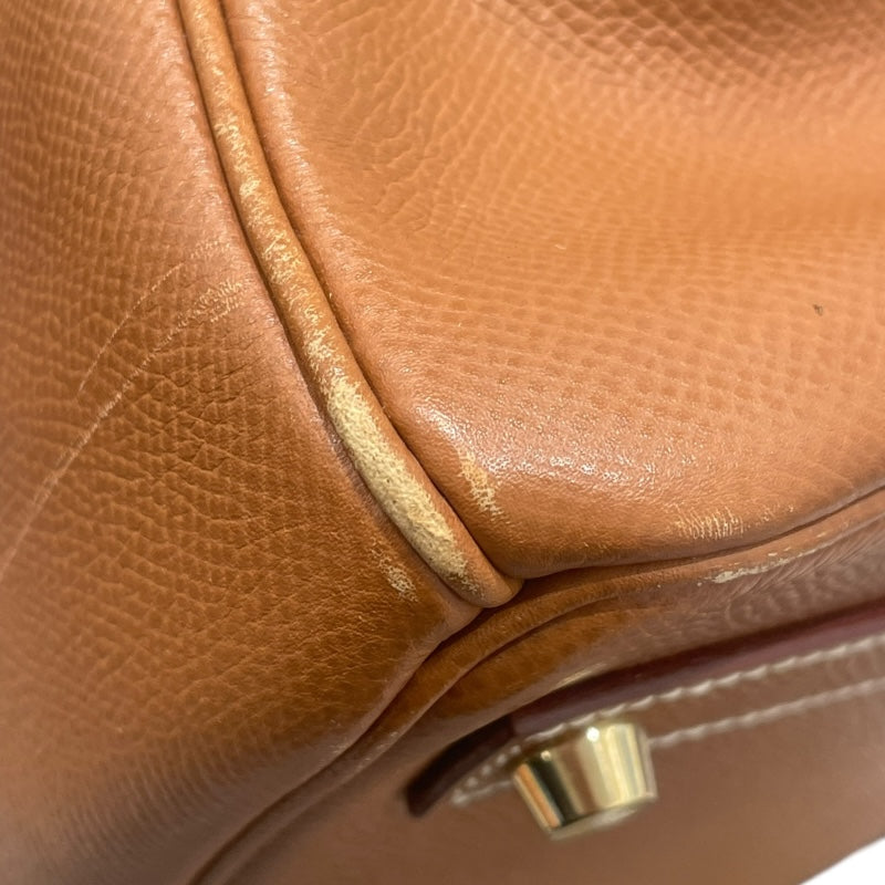 エルメス HERMES オータクロア32 □E刻　 ゴールド ゴールド金具 クシュベル ユニセックス ハンドバッグ