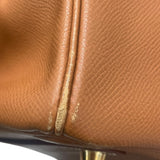 エルメス HERMES オータクロア32 □E刻　 ゴールド ゴールド金具 クシュベル ユニセックス ハンドバッグ