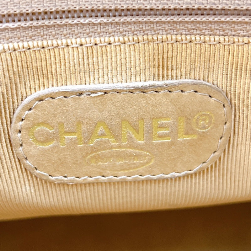 シャネル CHANEL トリプルココショルダーバッグ ベージュ　ゴールド金具 キャビア レディース ショルダーバッグ