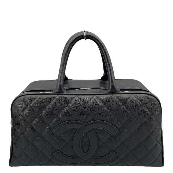 シャネル CHANEL マトラッセハンドバッグ A20997 9番台 ブラック キャビアスキン レディース トートバッグ