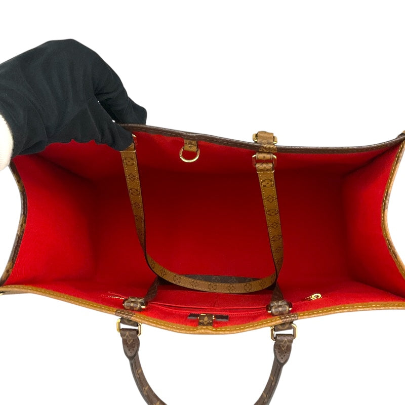 ルイ・ヴィトン LOUIS VUITTON オンザゴーＧＭ M44576 モノグラム/ ゴールド金具 モノグラム レディース トートバッグ