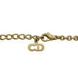 クリスチャン・ディオール Christian Dior ロゴトップネックレス ゴールド メタル アクセサリー