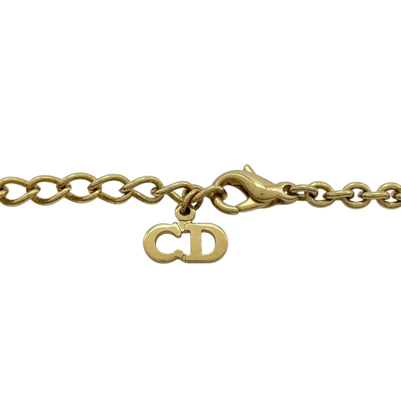 クリスチャン・ディオール Christian Dior ロゴトップネックレス ゴールド メタル アクセサリー