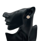 シャネル CHANEL カメリアラウンドピアス ピンクxゴールド メタル アクセサリー