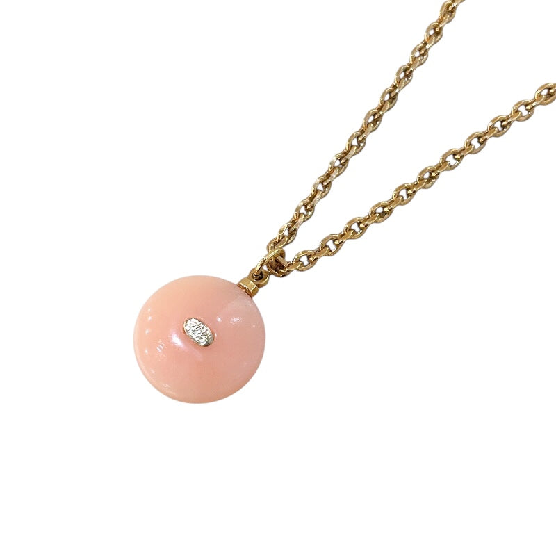 シャネル CHANEL トリプルココマークネックレス ピンク/ゴールド フェイクパール レディース ネックレス