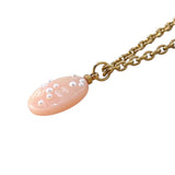 シャネル CHANEL トリプルココマークネックレス ピンク/ゴールド フェイクパール レディース ネックレス