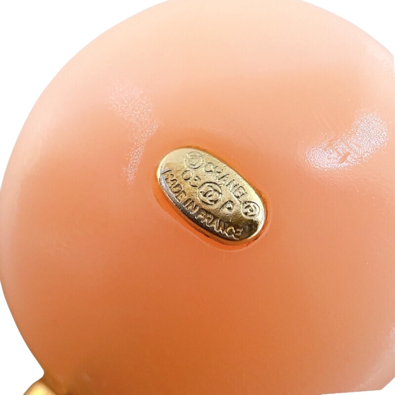 シャネル CHANEL トリプルココマークネックレス ピンク/ゴールド フェイクパール レディース ネックレス