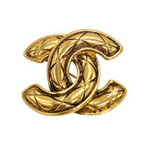 シャネル CHANEL ココマーク ピンブローチ マトラッセ ゴールド メタル アクセサリー