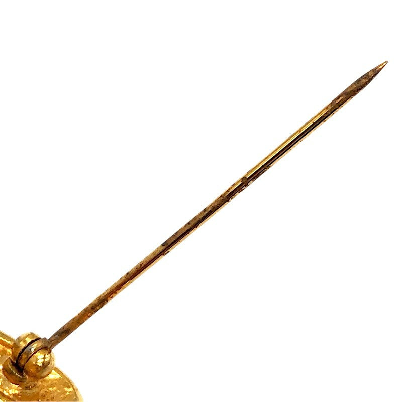 シャネル CHANEL ココマーク ピンブローチ マトラッセ ゴールド メタル アクセサリー